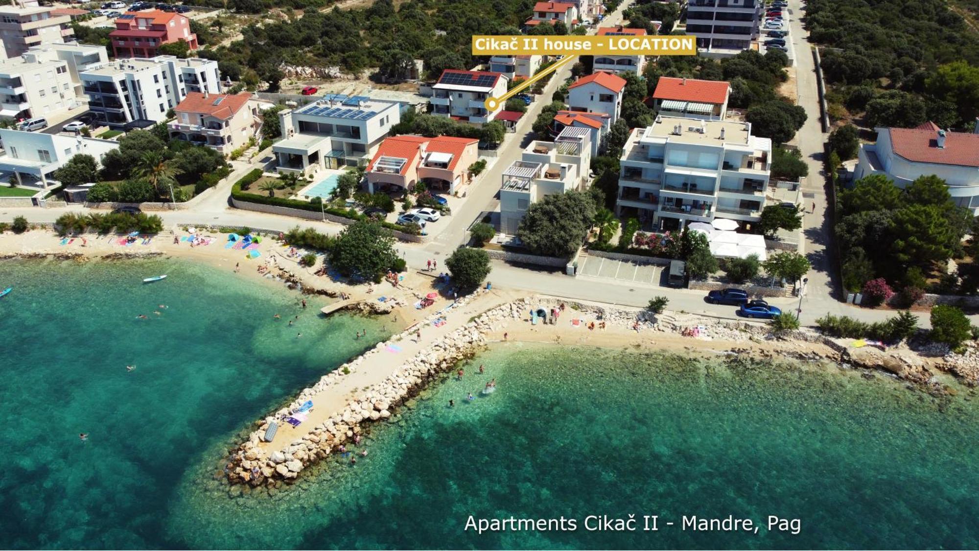 Apartments Cikac II - Modern Apartments By The Beach Mandre Dış mekan fotoğraf